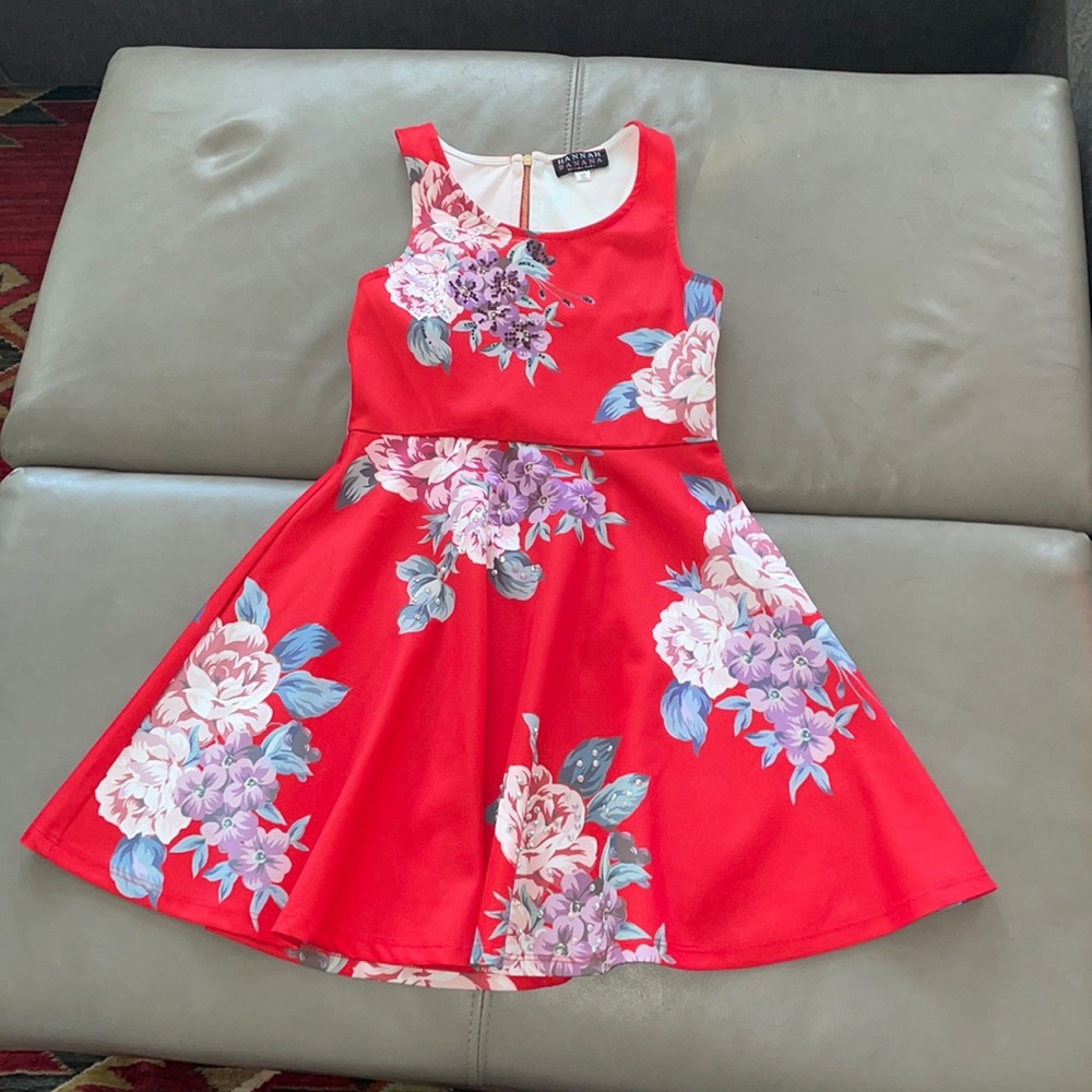 Red and floral Hannah Banana dress by Sara Sara